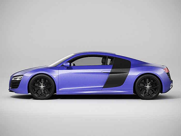 Audi R8 2014 3D model_1