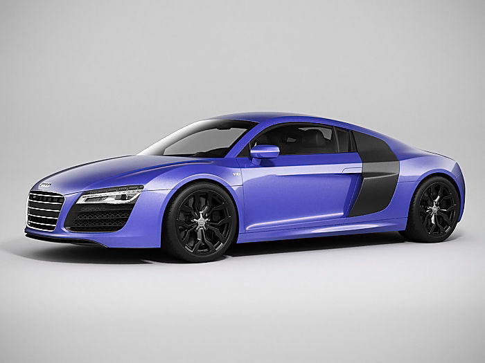 Audi R8 2014 3D model_4