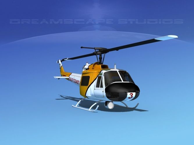 Bell 204 Gulf Coast Oil 3D model