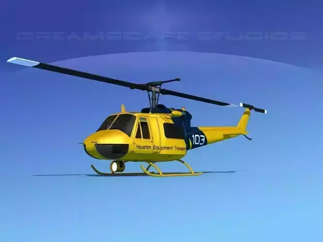 Bell 204 Houston Transport 3D model