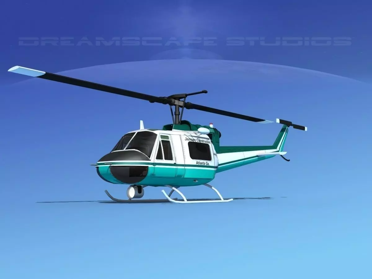 Bell 204 Jensen 3D model_0
