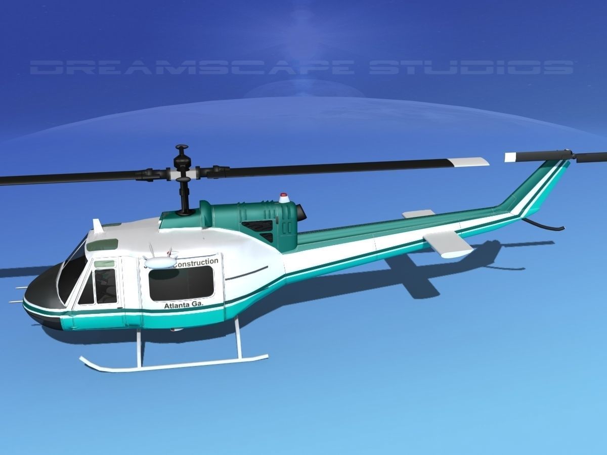 Bell 204 Jensen Construction 3D model_12