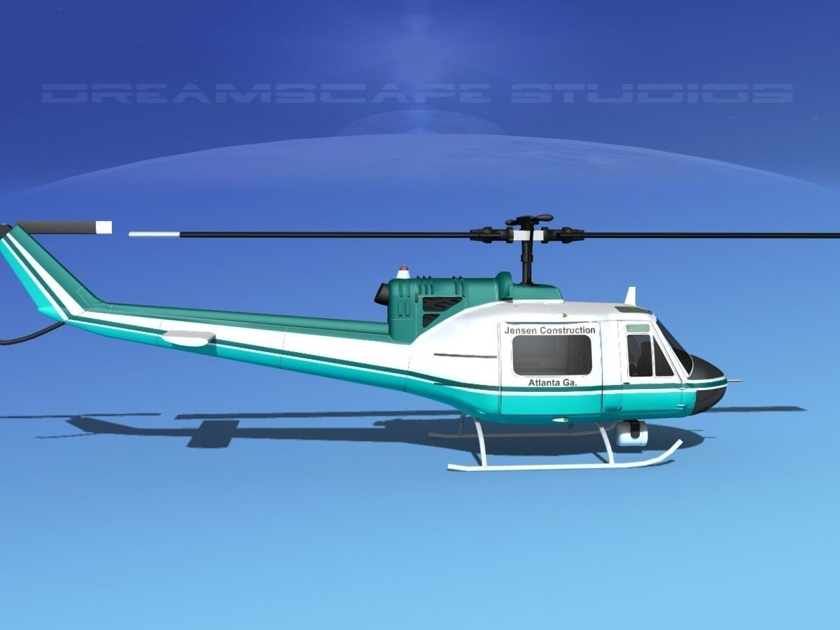 Bell 204 Jensen Construction 3D model_7