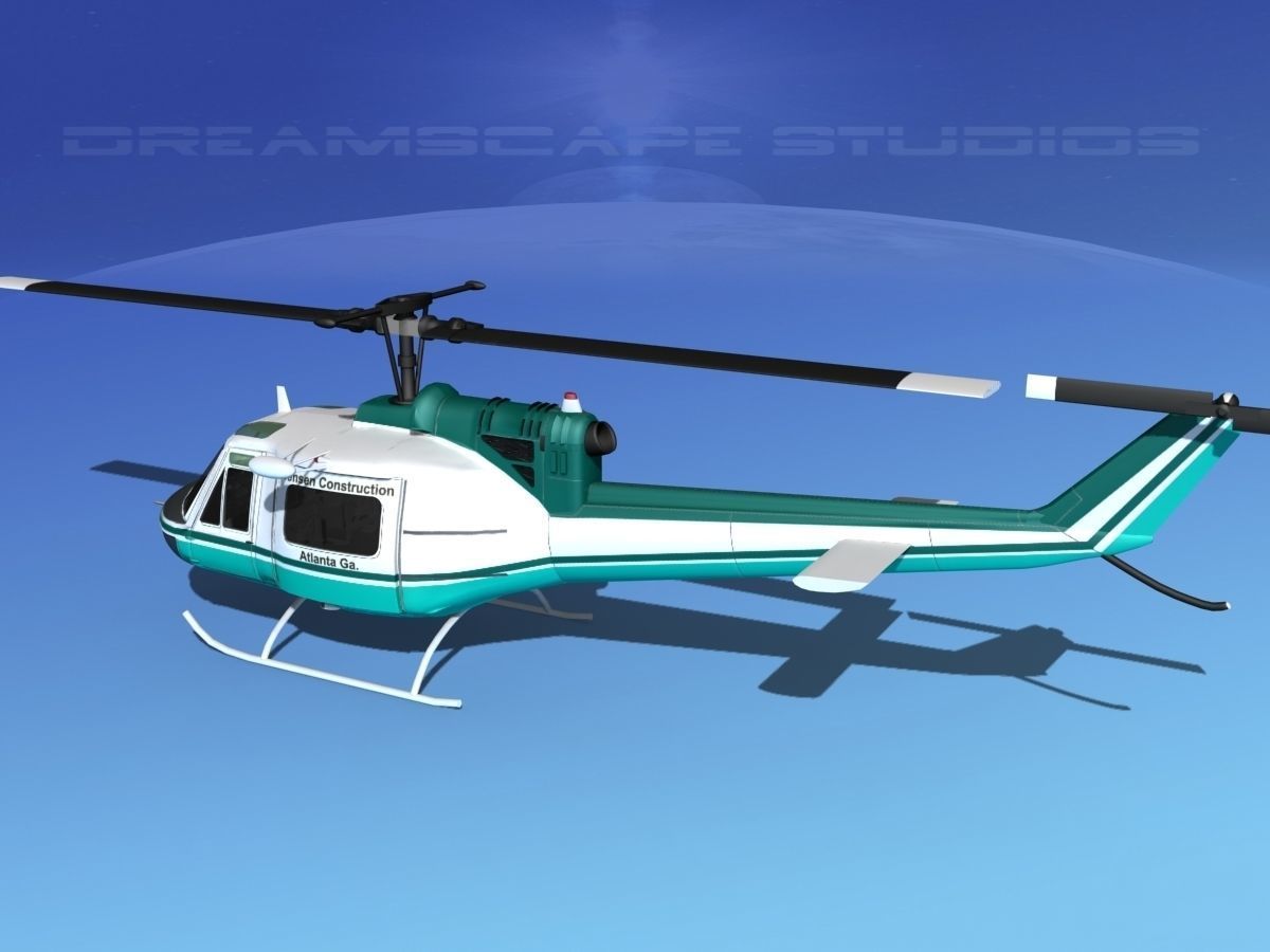 Bell 204 Jensen Construction 3D model_9