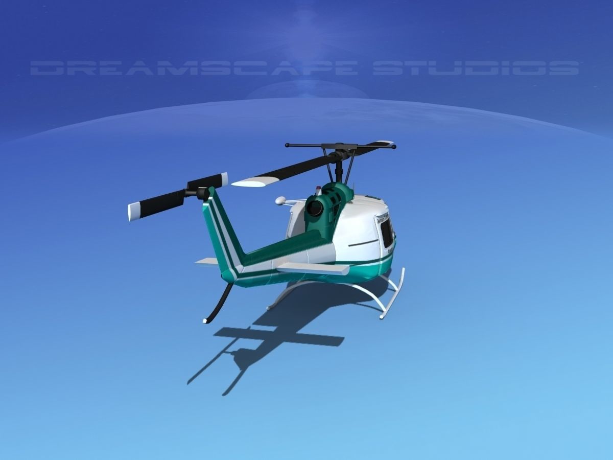 Bell 204 Jensen Construction 3D model_8