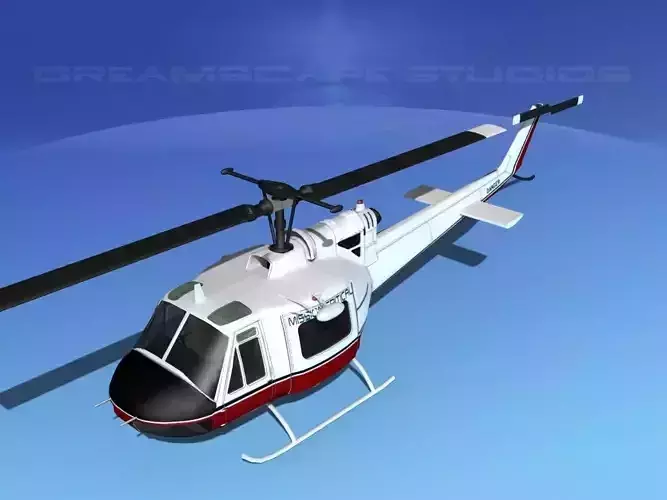 Bell 204 Mission Critical 3D model