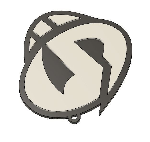 Team Skull Pendant 3D print model_4