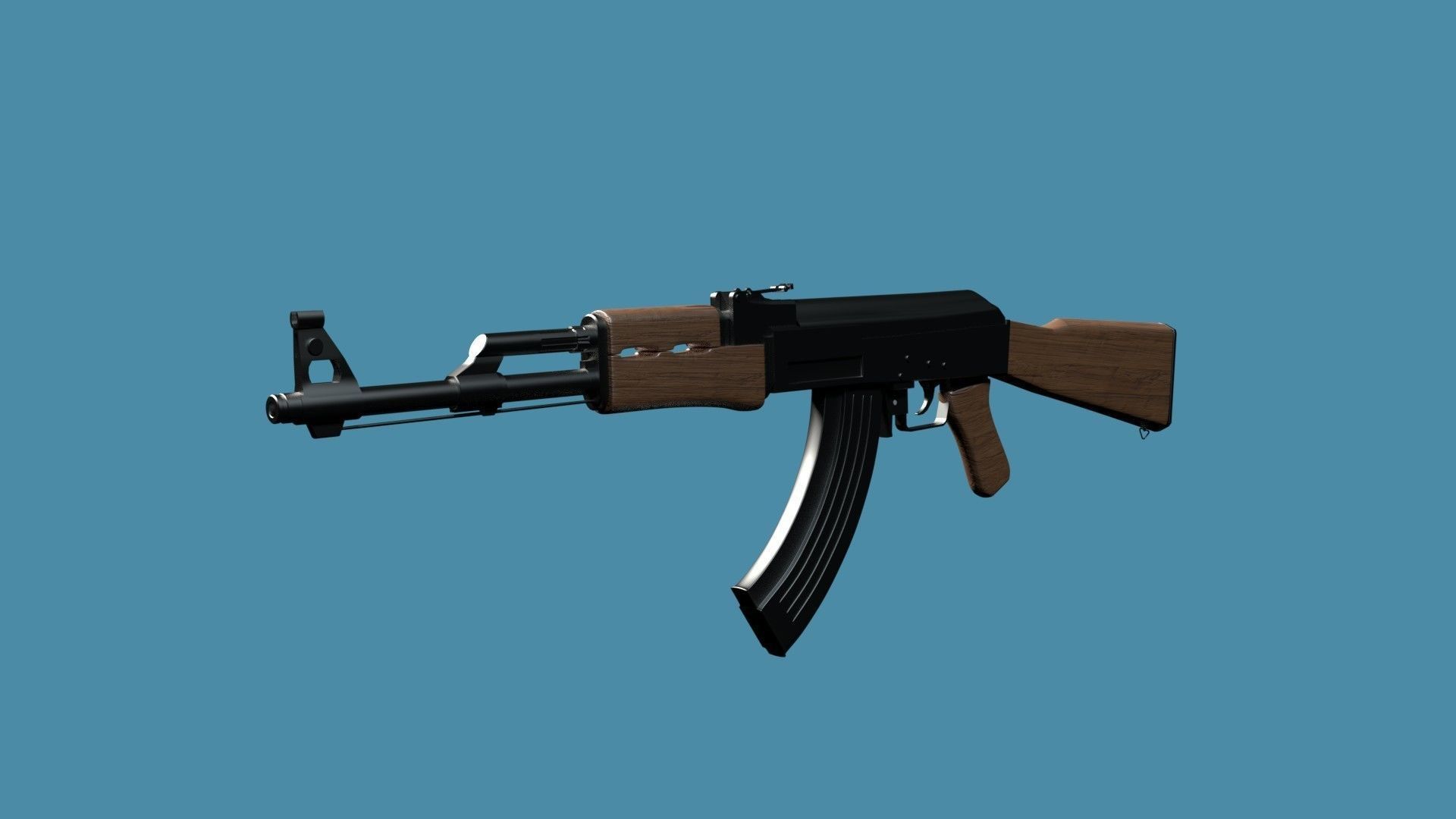 High Poly Ak 47 Model 3D model | CGTrader