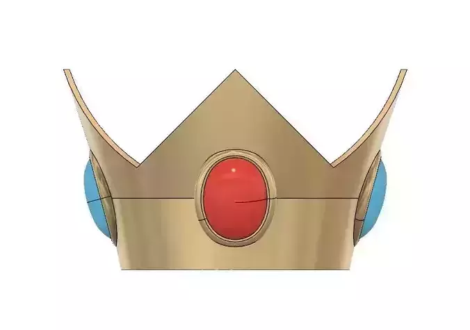 Princess Peach Crown 3D print model