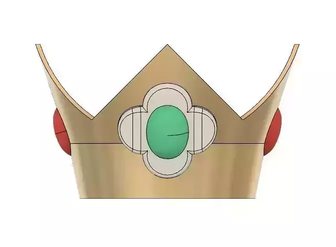 Flower Princess Daisy Crown 3D print model