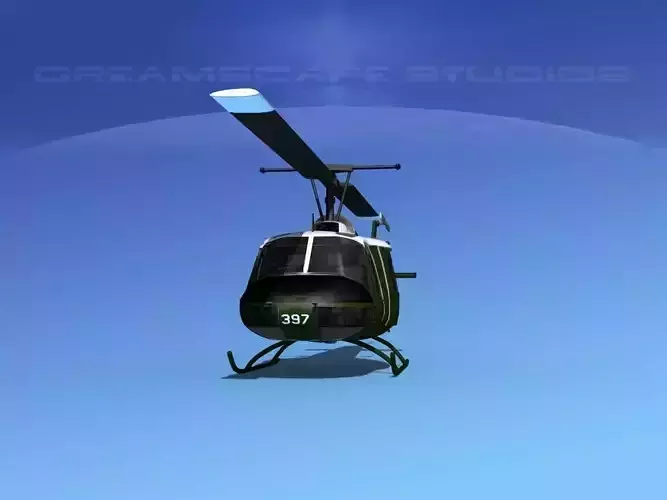 Bell UH-1B Iroquois V15 RAAF 3D model