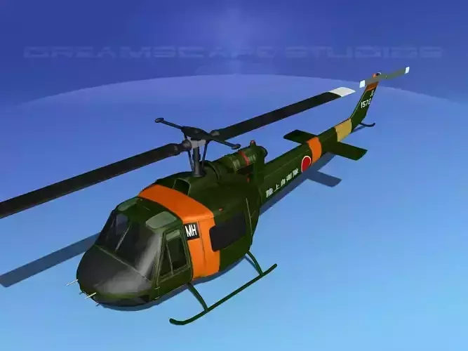 Bell UH-1B Iroquois JDF 3D model