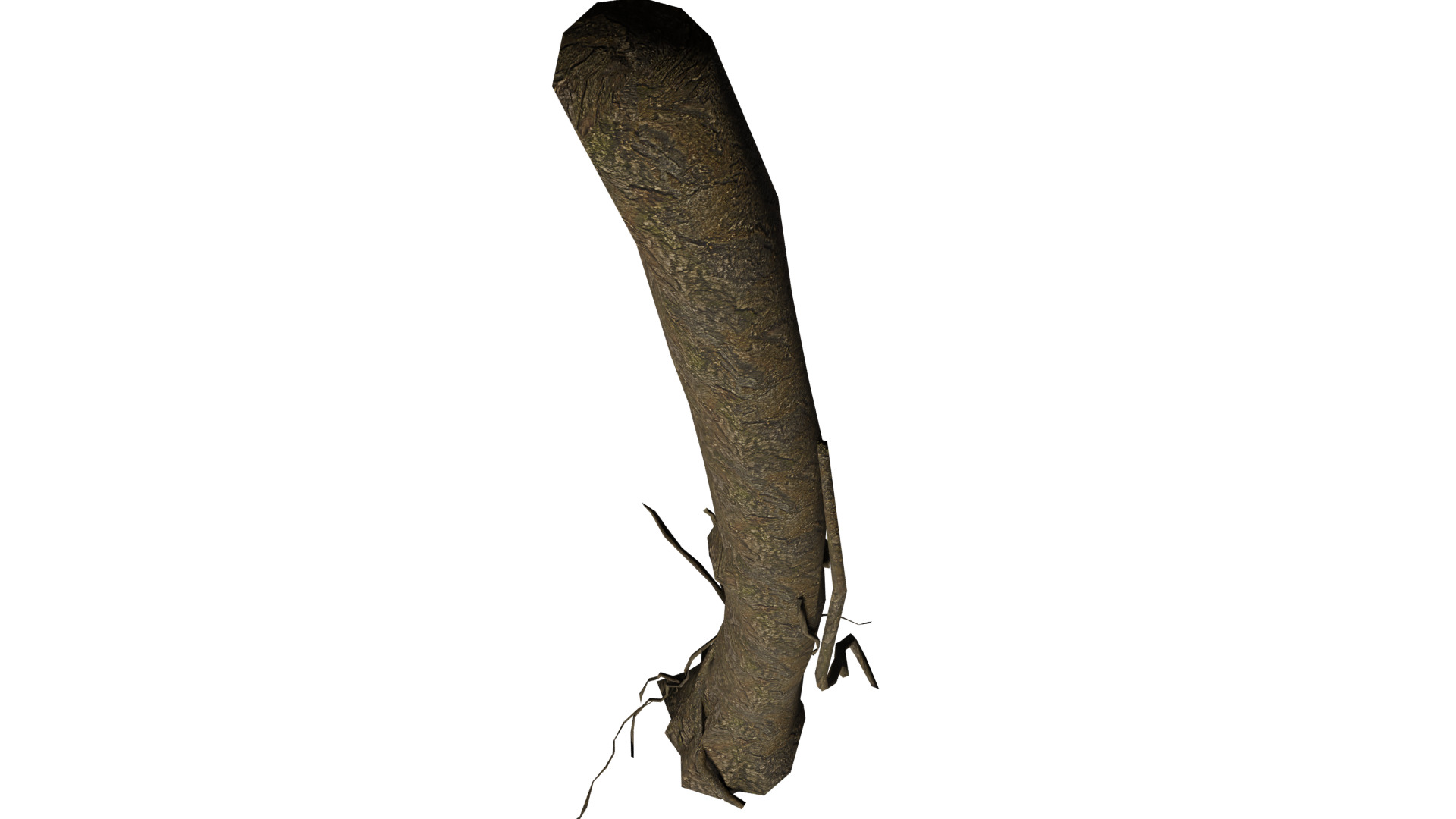 Dead Tree Low-poly 3D model_1