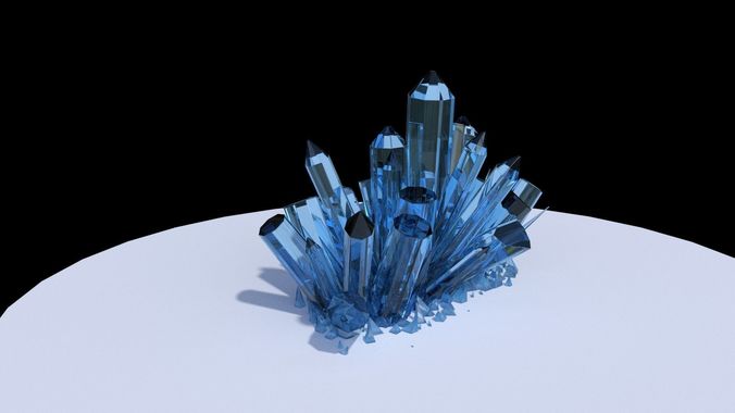 Quartz Model crystals 3D model