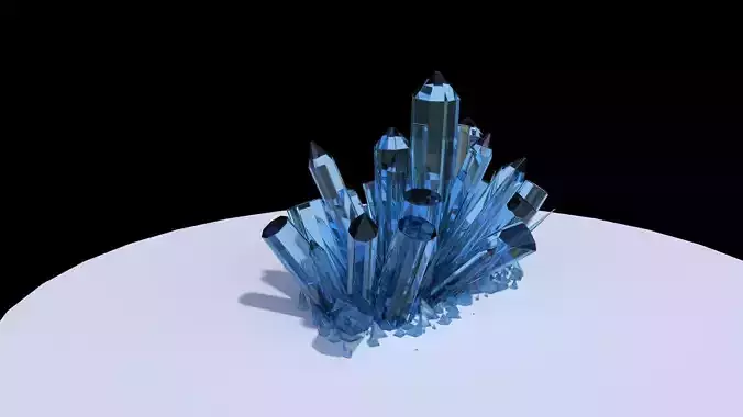 Quartz Model crystals 3D model