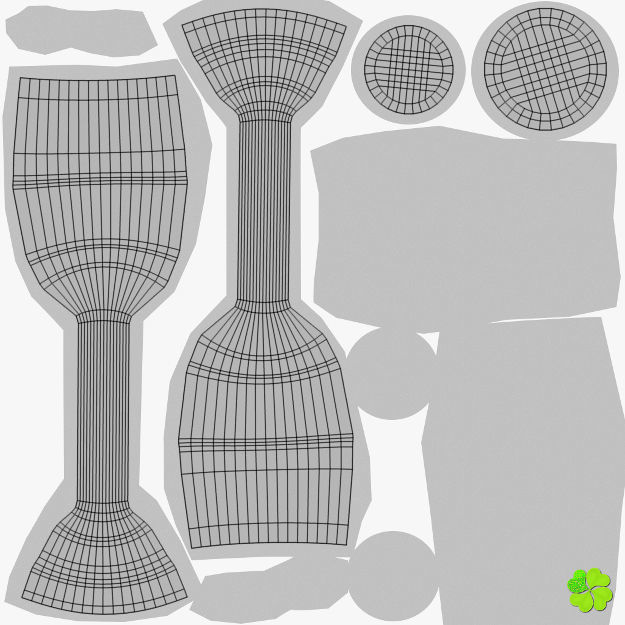 Ice cube low poly Low-poly 3D model_33