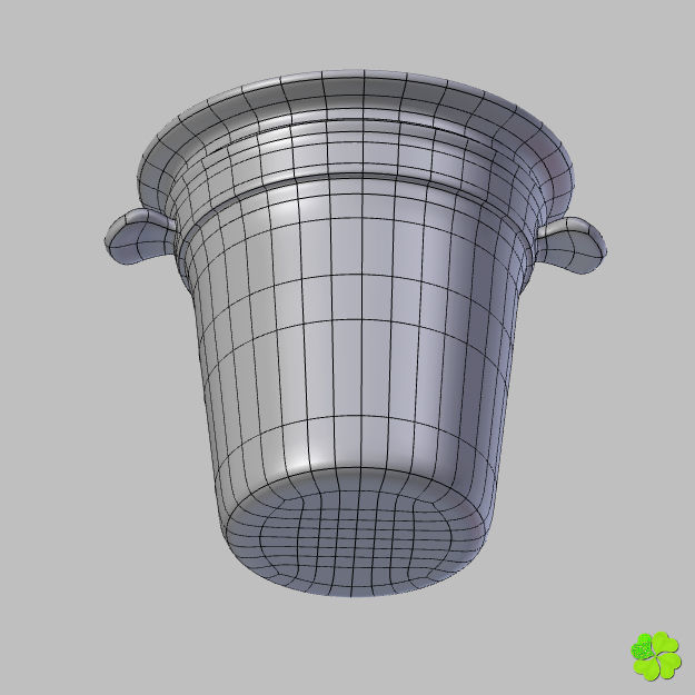 Ice cube low poly Low-poly 3D model_18