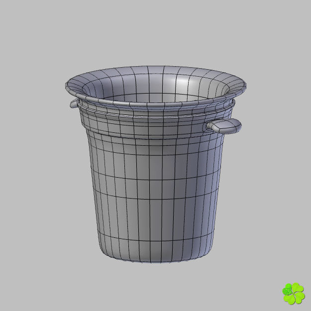 Ice cube low poly Low-poly 3D model_14