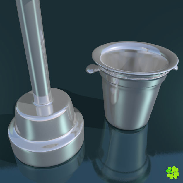 Ice cube low poly Low-poly 3D model_1