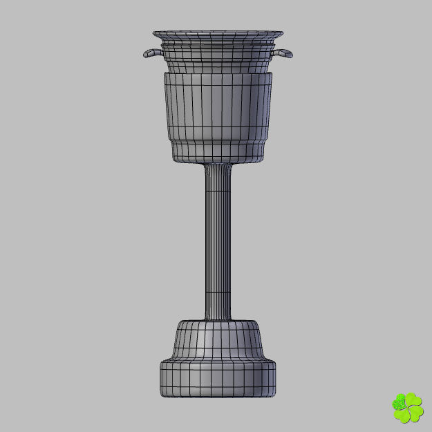 Ice cube low poly Low-poly 3D model_12