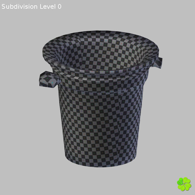 Ice cube low poly Low-poly 3D model_28