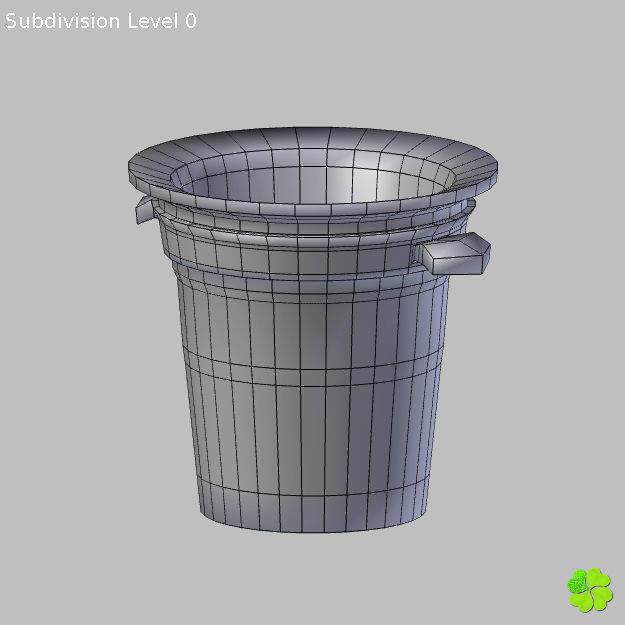 Ice cube low poly Low-poly 3D model_15