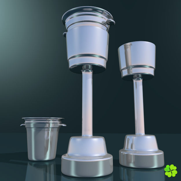 Ice cube low poly Low-poly 3D model_9