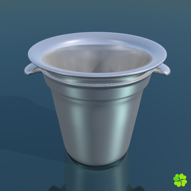 Ice cube low poly Low-poly 3D model_3