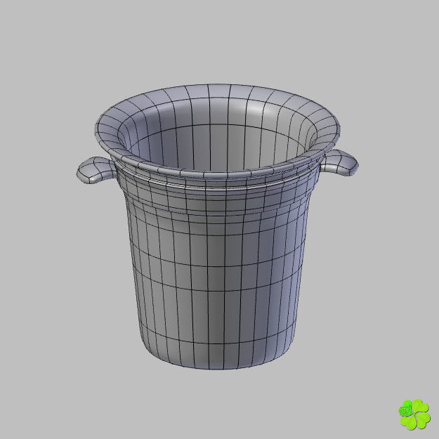 Ice cube low poly Low-poly 3D model_10