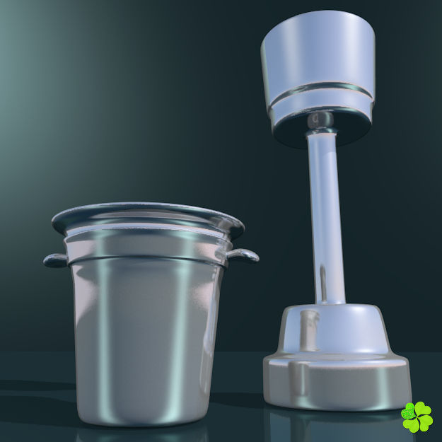 Ice cube low poly Low-poly 3D model_8