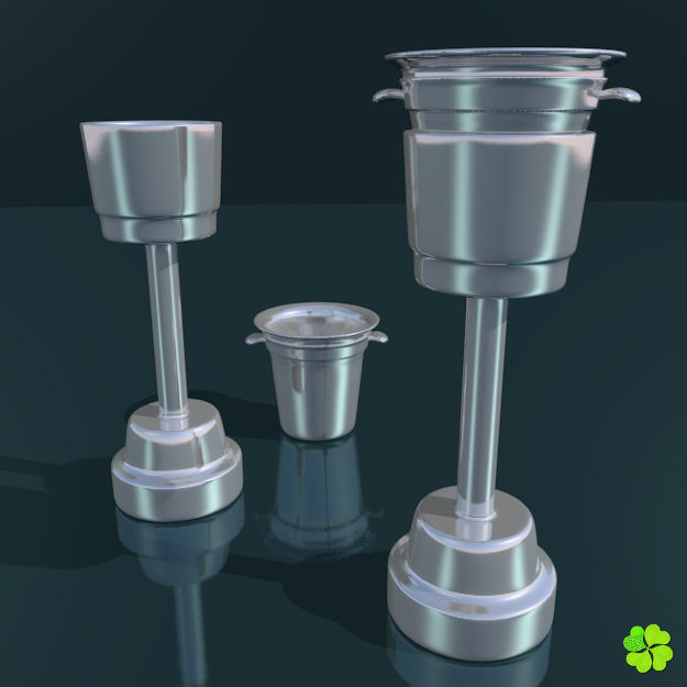 Ice cube low poly Low-poly 3D model_7