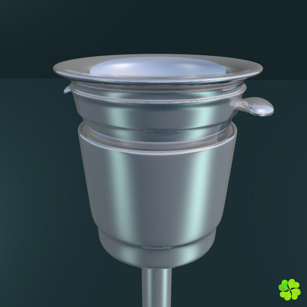 Ice cube low poly Low-poly 3D model_5