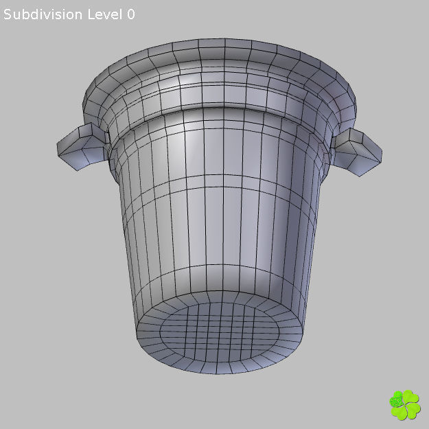 Ice cube low poly Low-poly 3D model_19