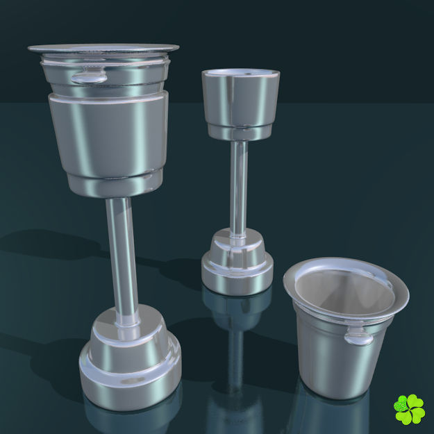 Ice cube low poly Low-poly 3D model_4