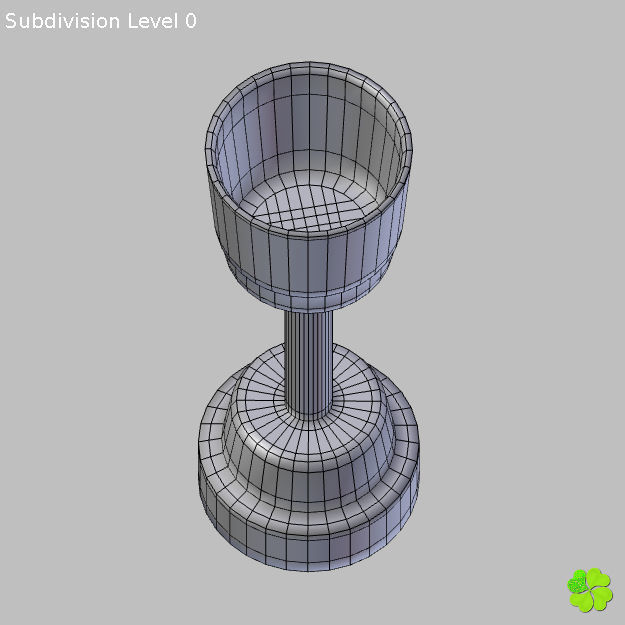 Ice cube low poly Low-poly 3D model_21