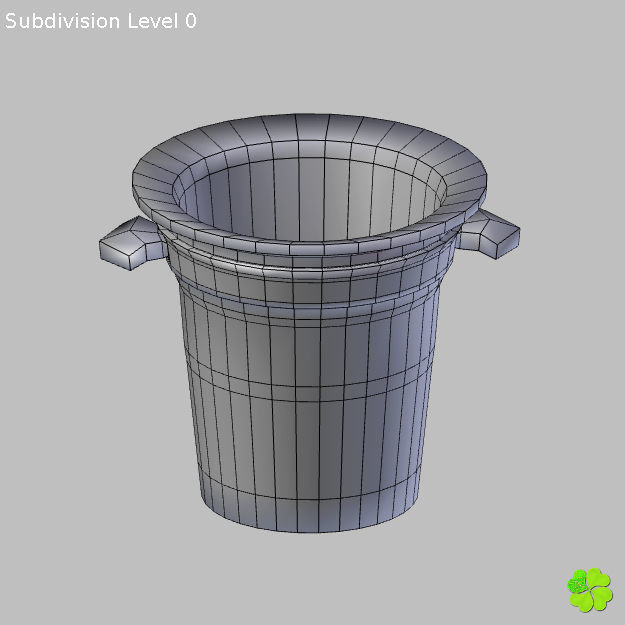 Ice cube low poly Low-poly 3D model_11