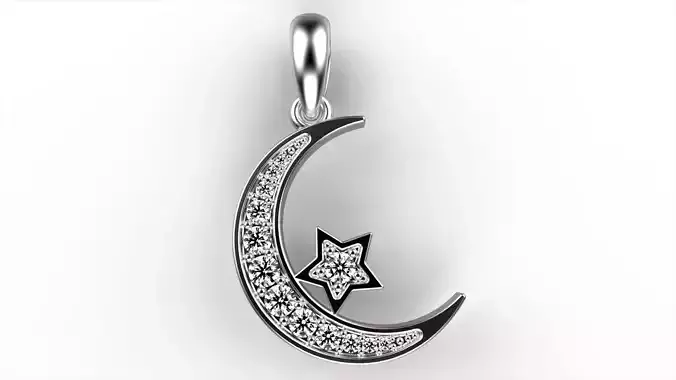 Moon Star Pendant