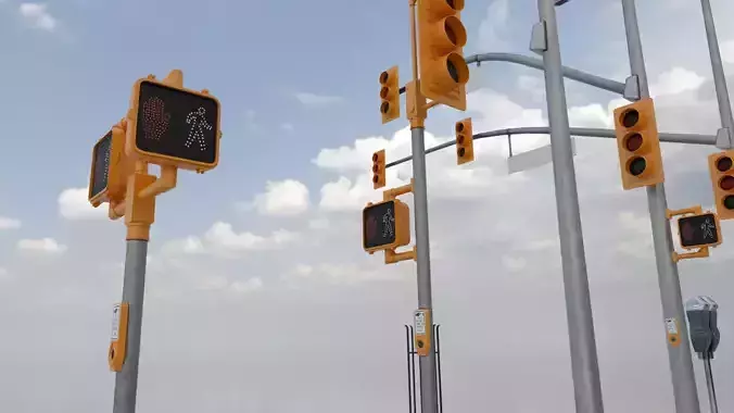 New York Traffic Lights and Props