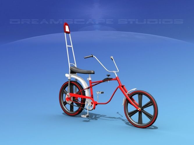 1970s US boys Chopper Style Bicycle 3D model