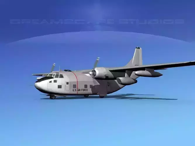 Fairchild C-123K Provider V01 3D model