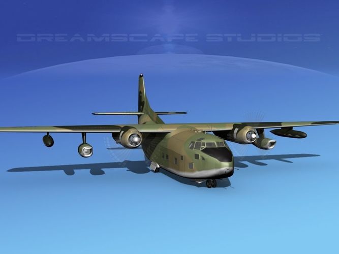Fairchild C-123K Provider V05 3D model