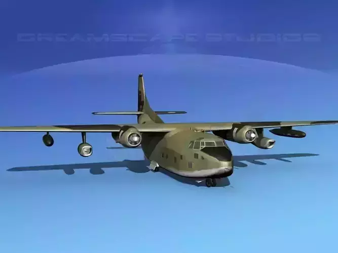 Fairchild C-123K Provider V05 3D model