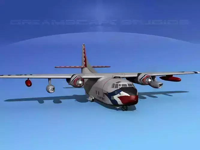 Fairchild C-123K Provider V07 3D model