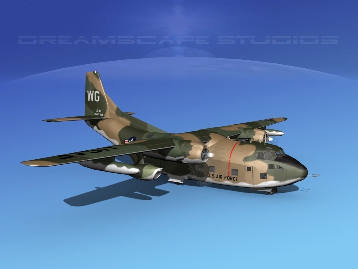 Fairchild C-123K Provider V08 3D model_3