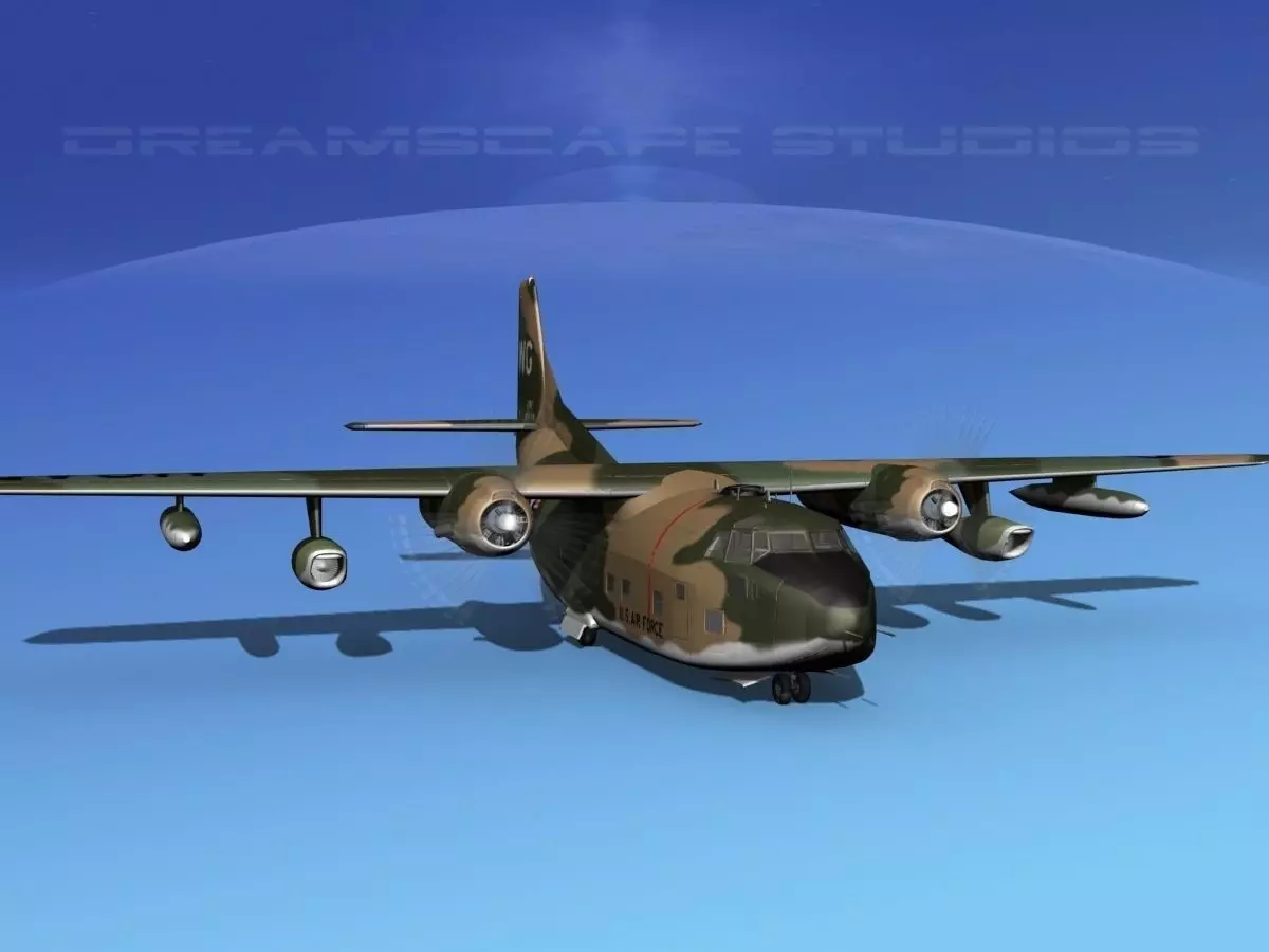 Fairchild C-123K Provider V08 3D model_0