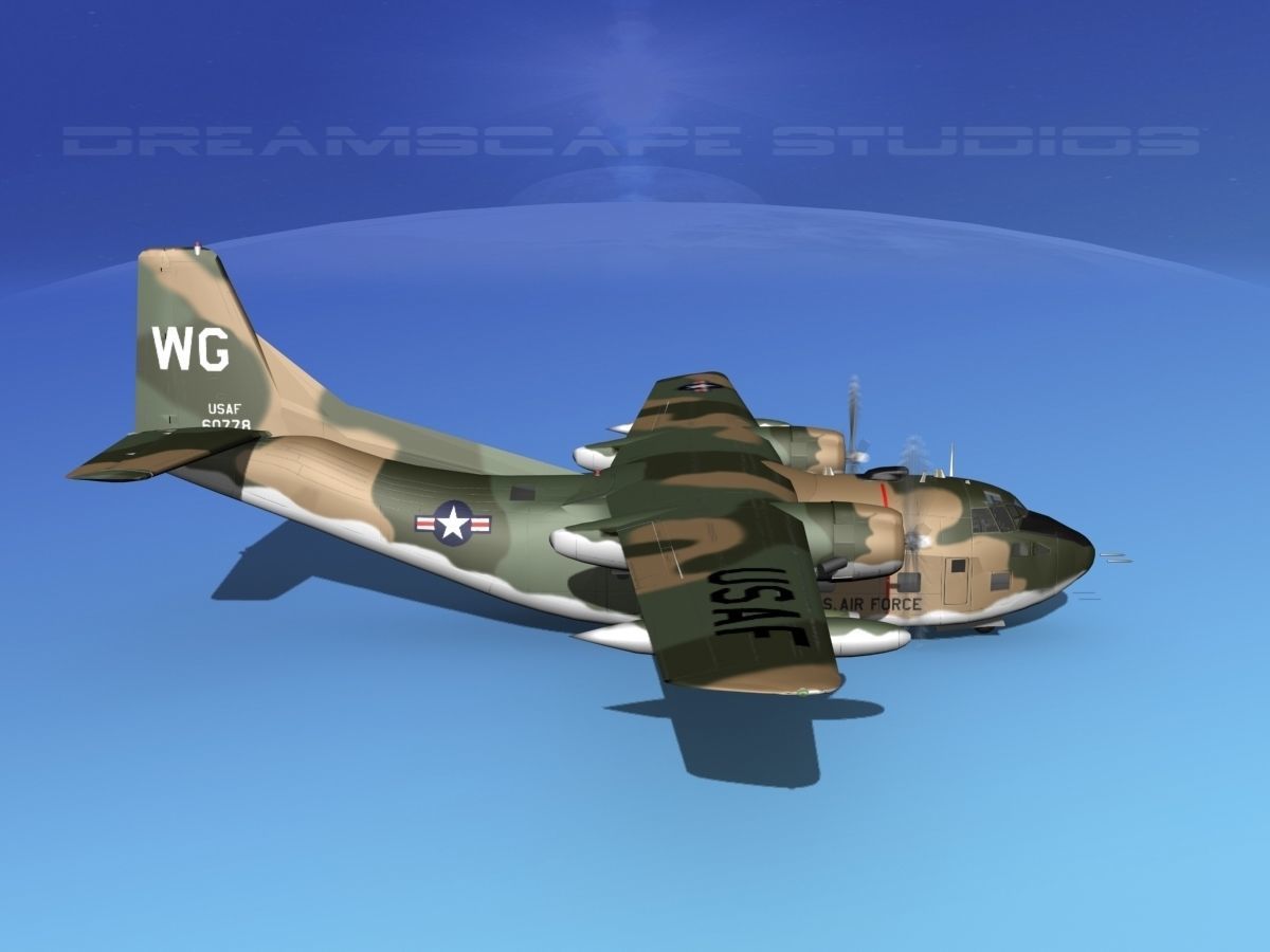 Fairchild C-123K Provider V08 3D model_4