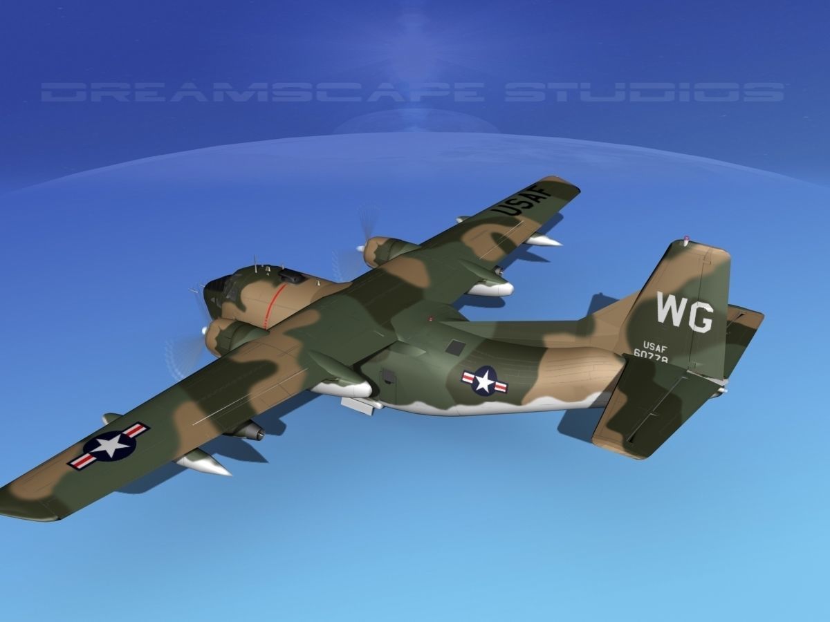 Fairchild C-123K Provider V08 3D model_8