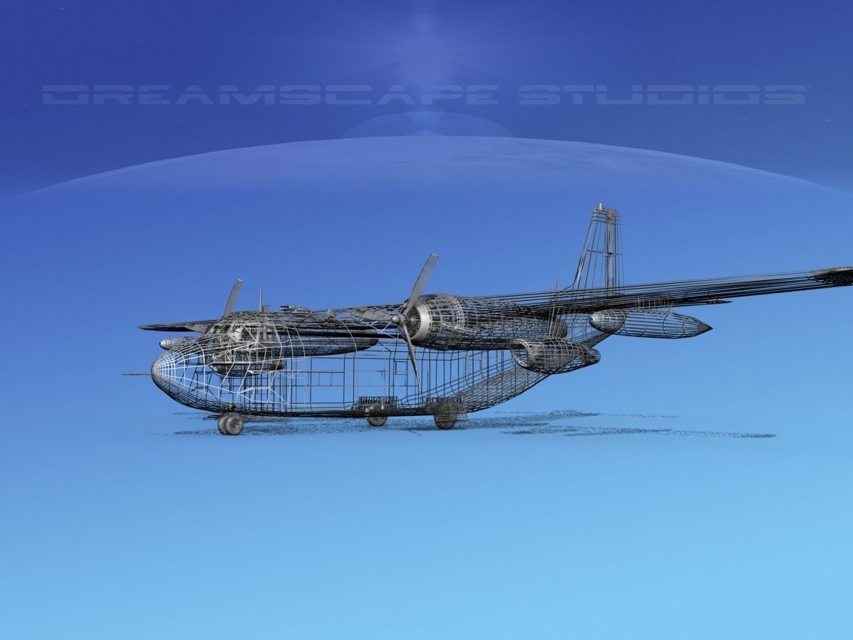 Fairchild C-123K Provider V08 3D model_11