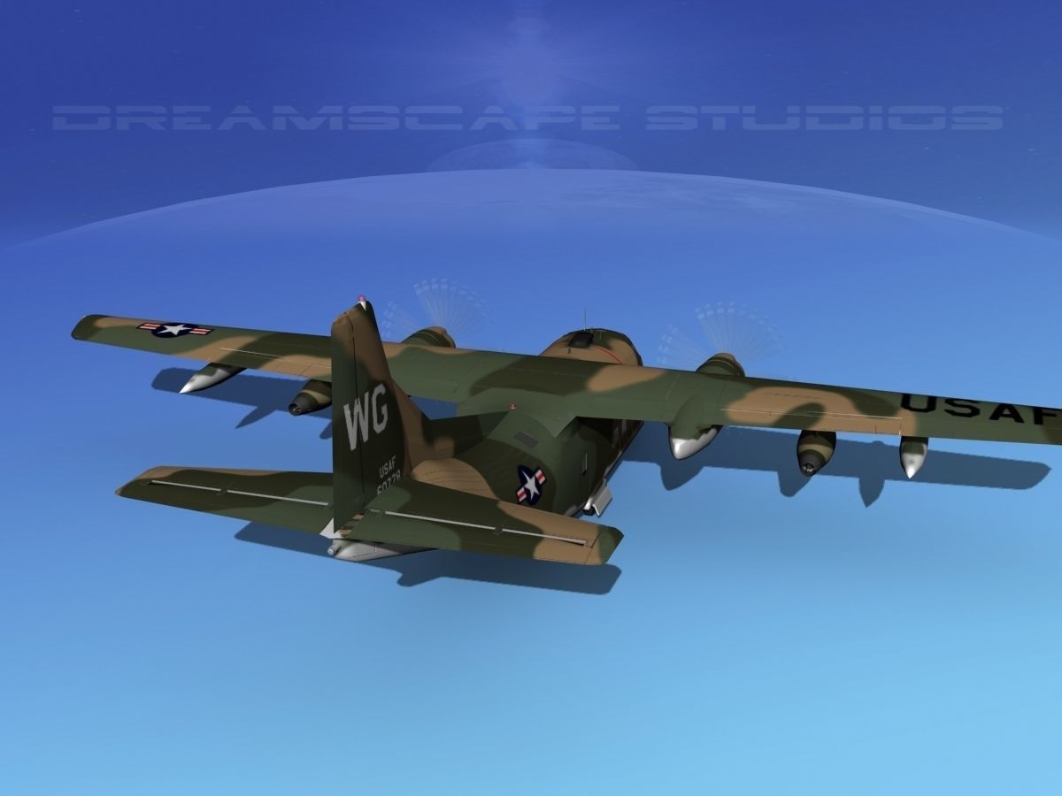 Fairchild C-123K Provider V08 3D model_6