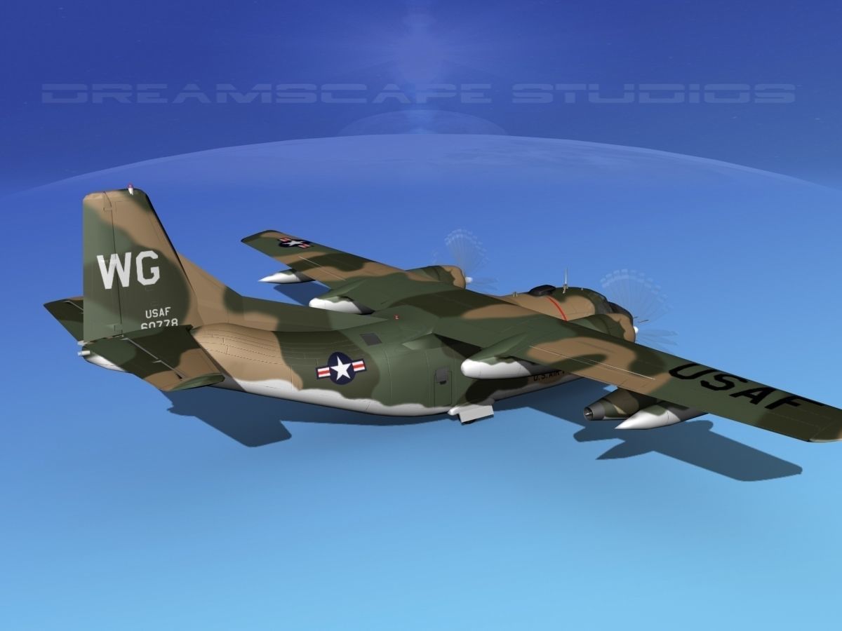 Fairchild C-123K Provider V08 3D model_5